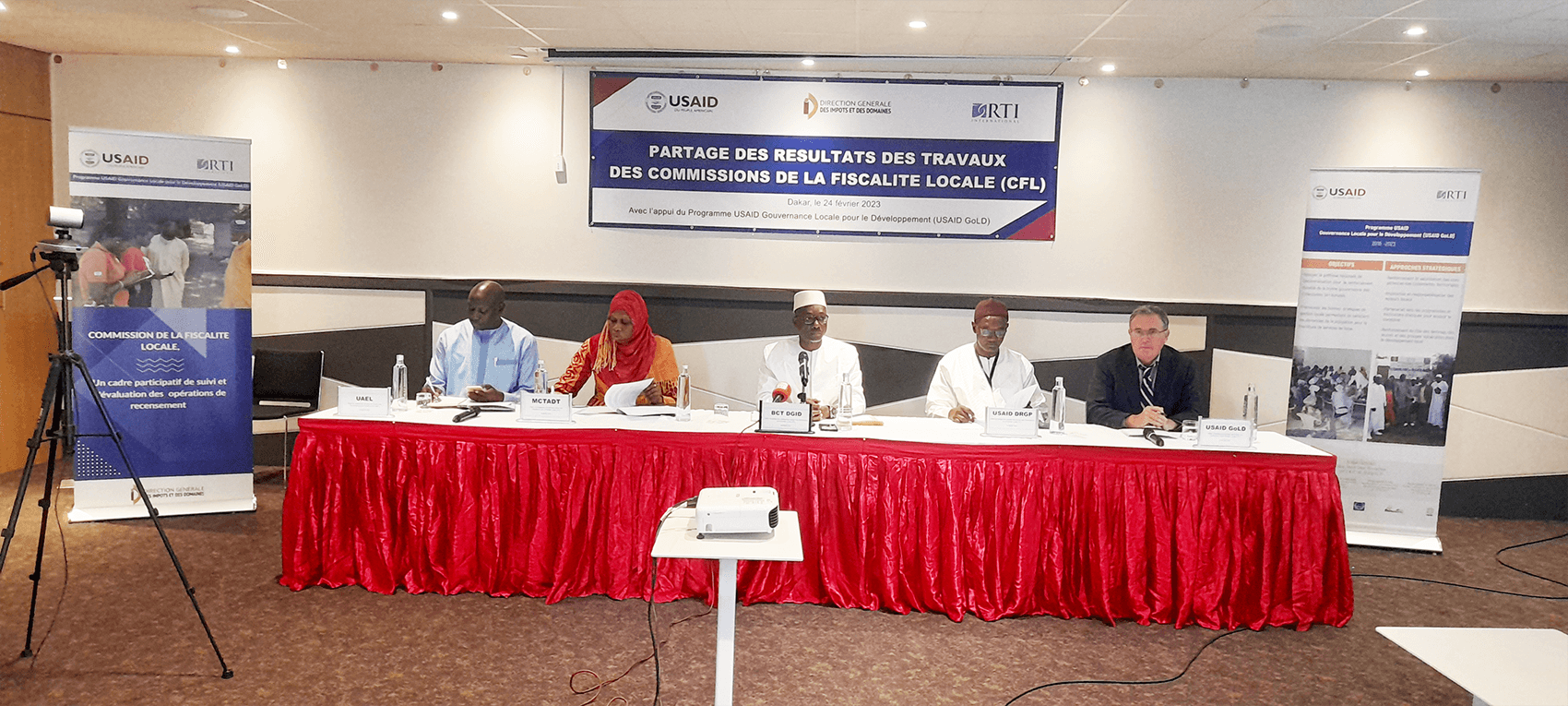 Le Bureau des Collectivités Territoriales de la DGID met en œuvre les Commissions de Fiscalité Locale avec l’appui du programme USAID GoLD